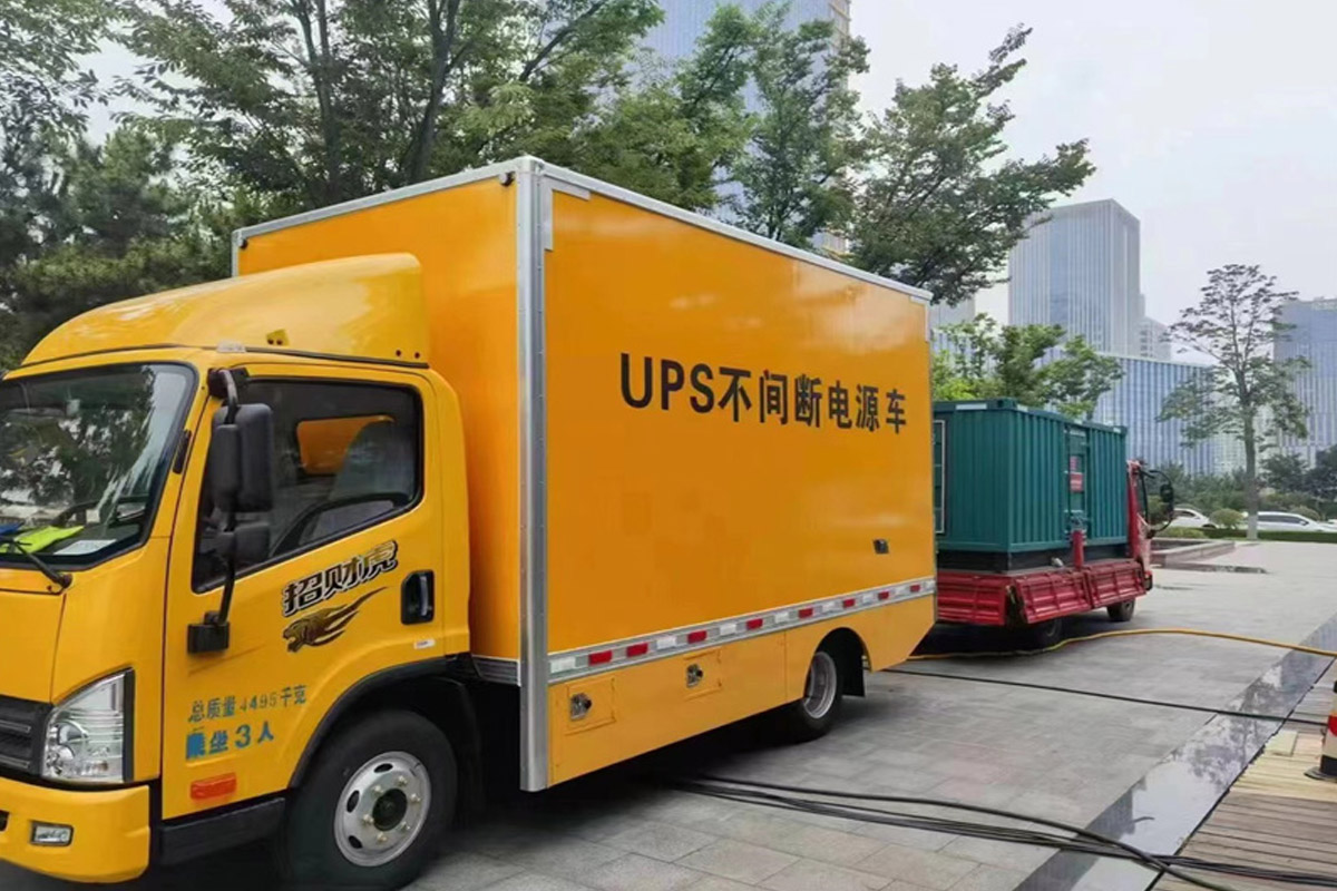 乾县发电机租赁施工现场
