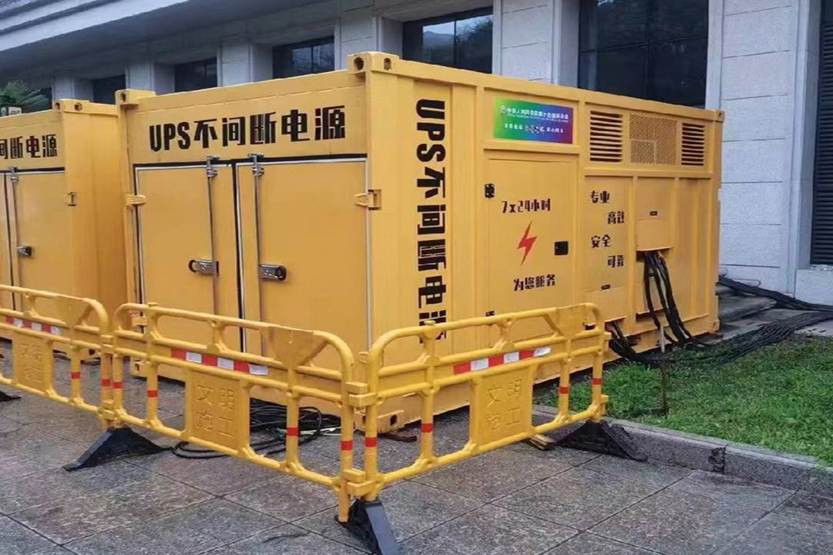 乾县发电机租赁施工现场
