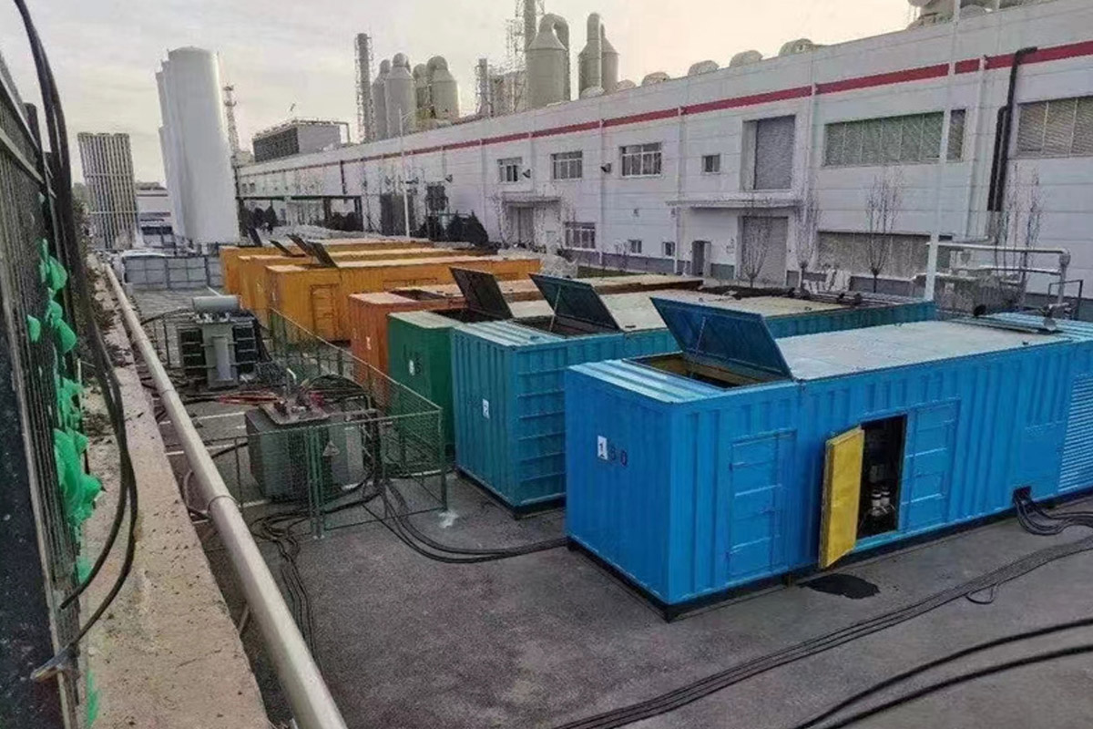 乾县发电机租赁施工现场